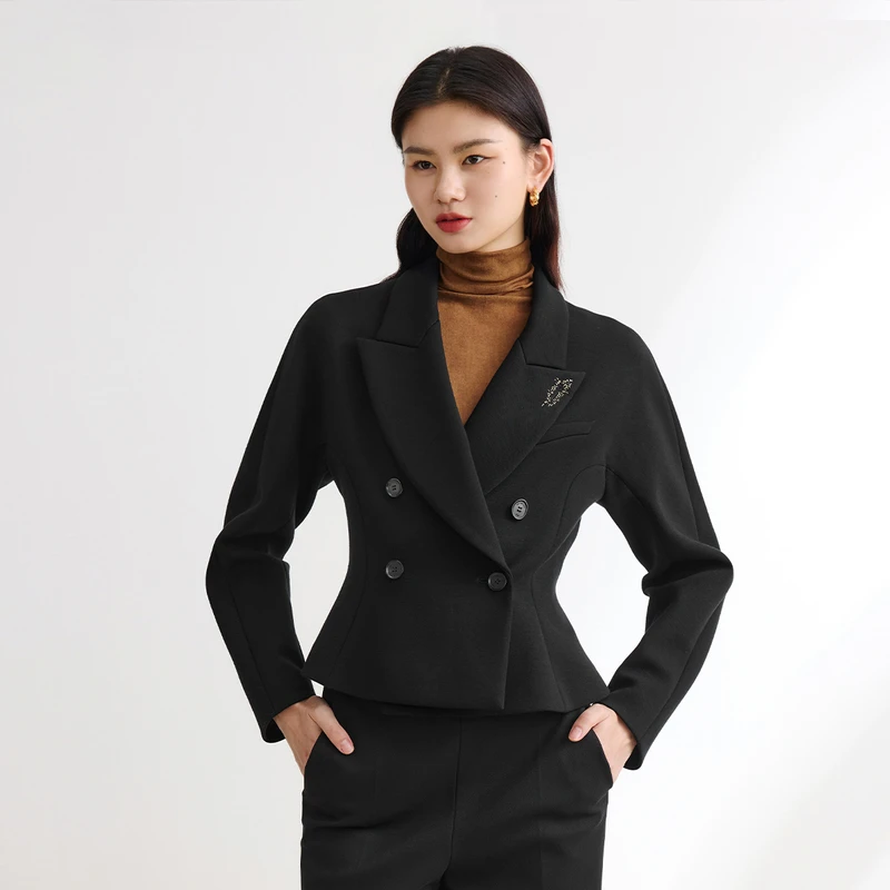EP YAYING雅莹女装 空气层新中式收腰外套 秋装新品1105A