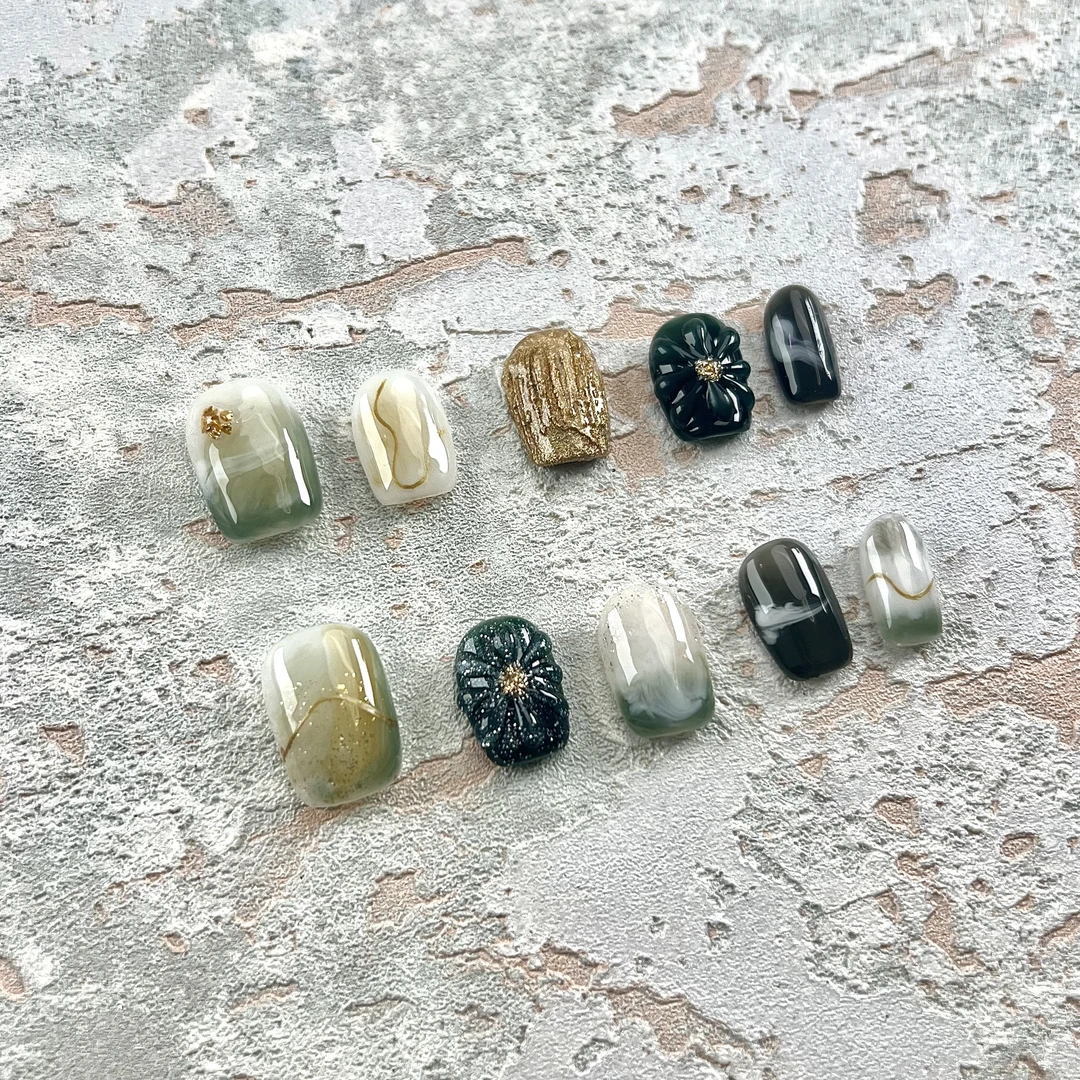 「绿荫」Lolido洛莉朵小众ins纯手工穿戴甲