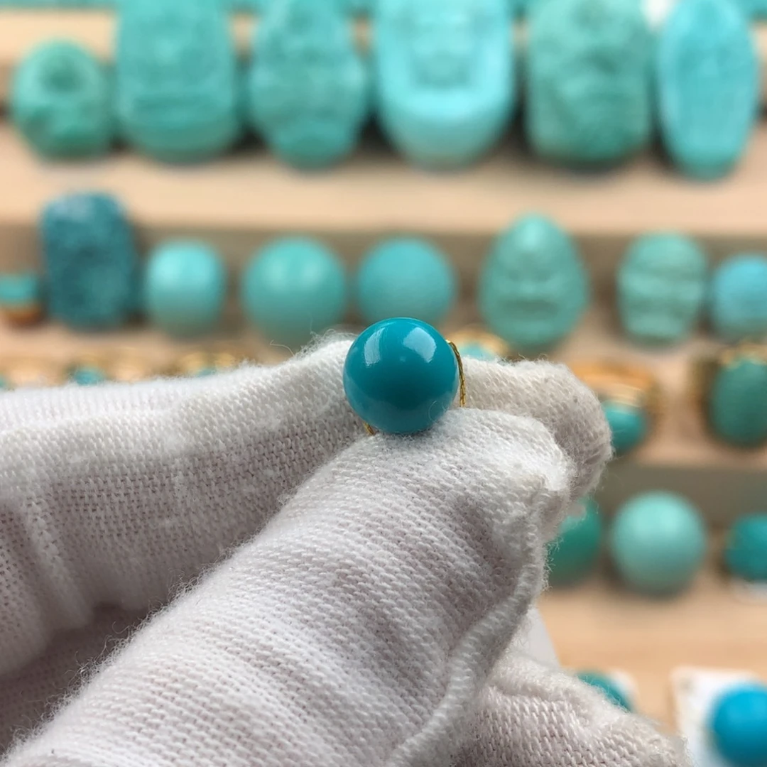 绿松石圆珠未镶嵌