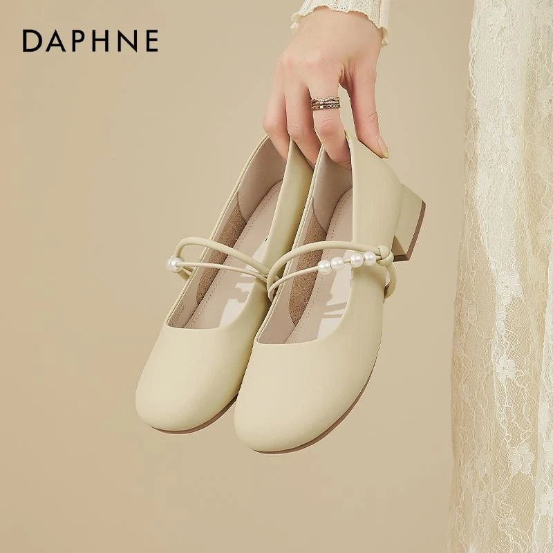 达芙妮小香风玛丽珍女鞋2025新款夏季小皮鞋法式温柔配裙子单鞋女