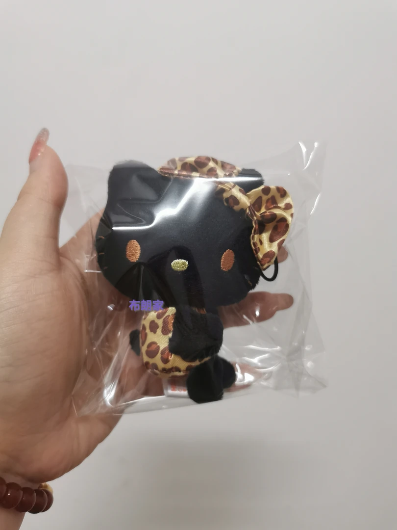 黑豹纹卡通公仔毛绒玩具