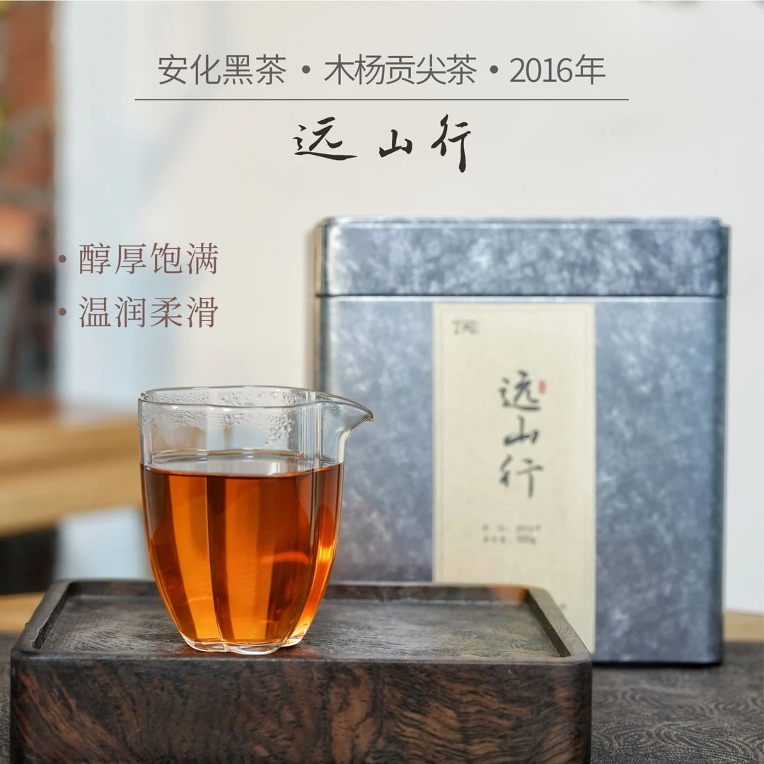 了闲家【远山行】9年陈 木杨老树 2016年 传统制茶 安化黑茶