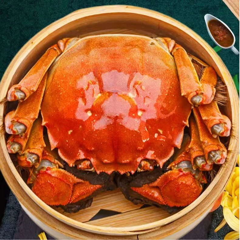 【活蟹】河蟹1.7-2两12只全公蟹顺丰发货礼盒装