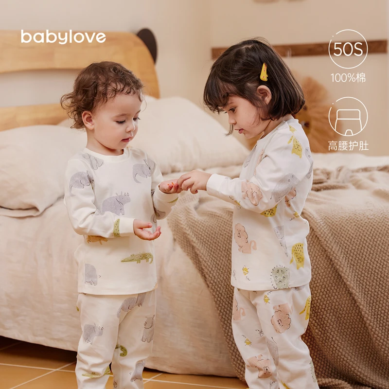 【动物森友会】babylove婴儿内衣套装春秋季纯棉家居服秋衣裤高腰