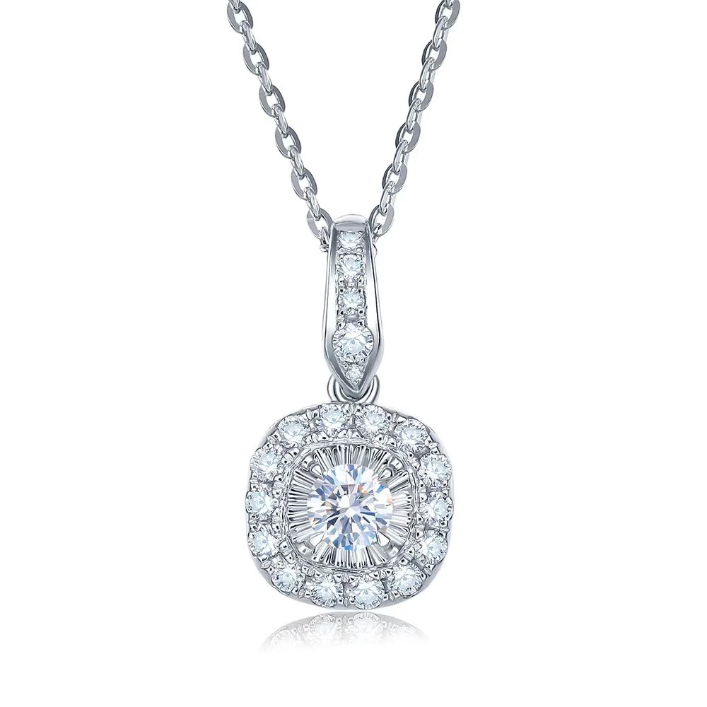 【周大生】18K金皇家花园钻石吊坠轻奢时尚经典灵动豪华满钻气质