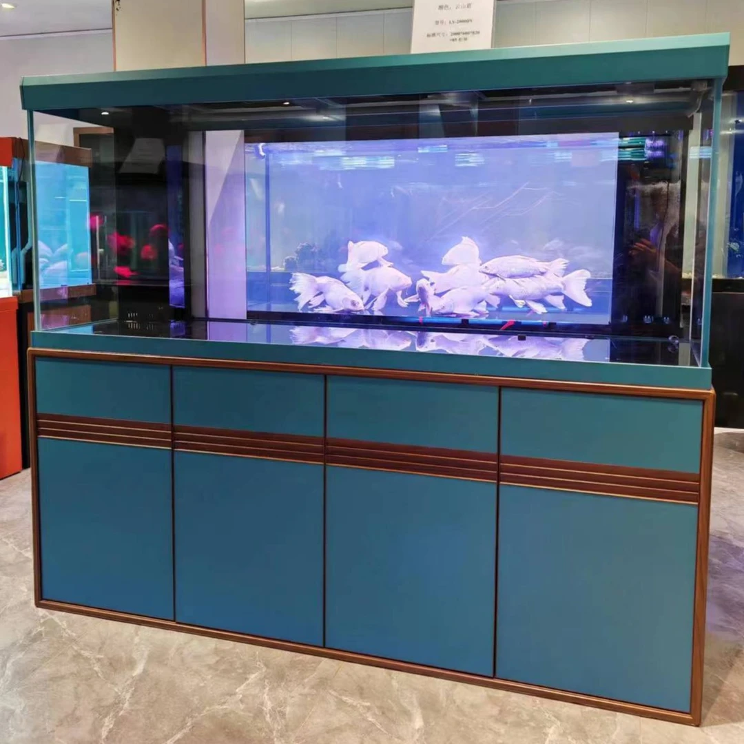 红禹鱼缸水族箱铝合金龙缸底滤单面双面定制款
