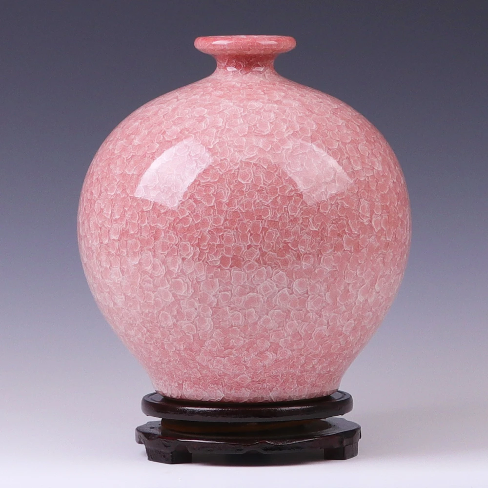 景德镇陶瓷器花瓶摆件客厅插花创意瓷瓶子中式复古家居装饰品