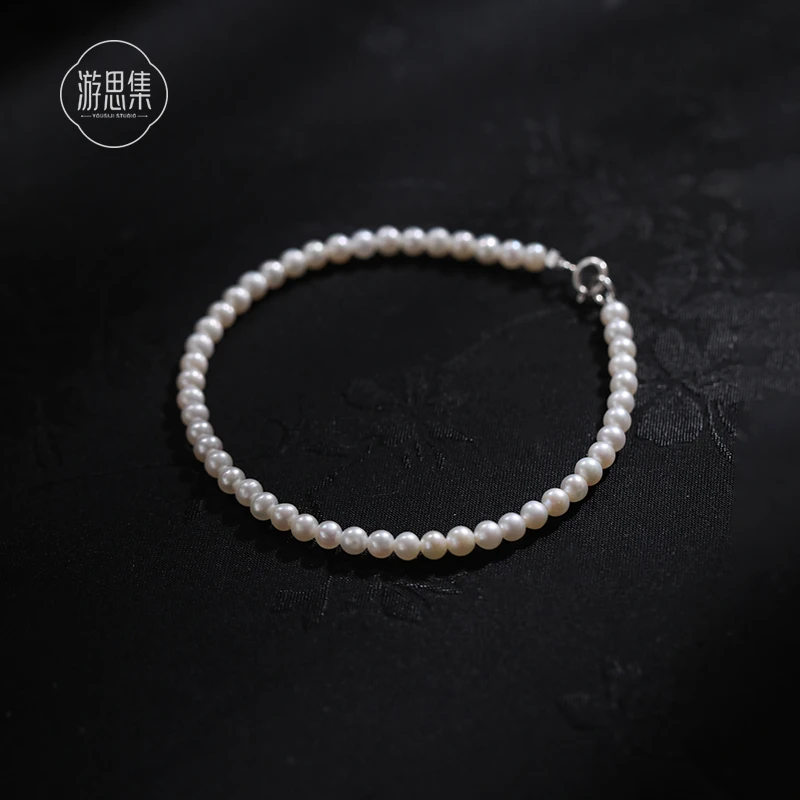 【江露手链】天然淡水珍珠baby珍珠手链简约光泽细腻