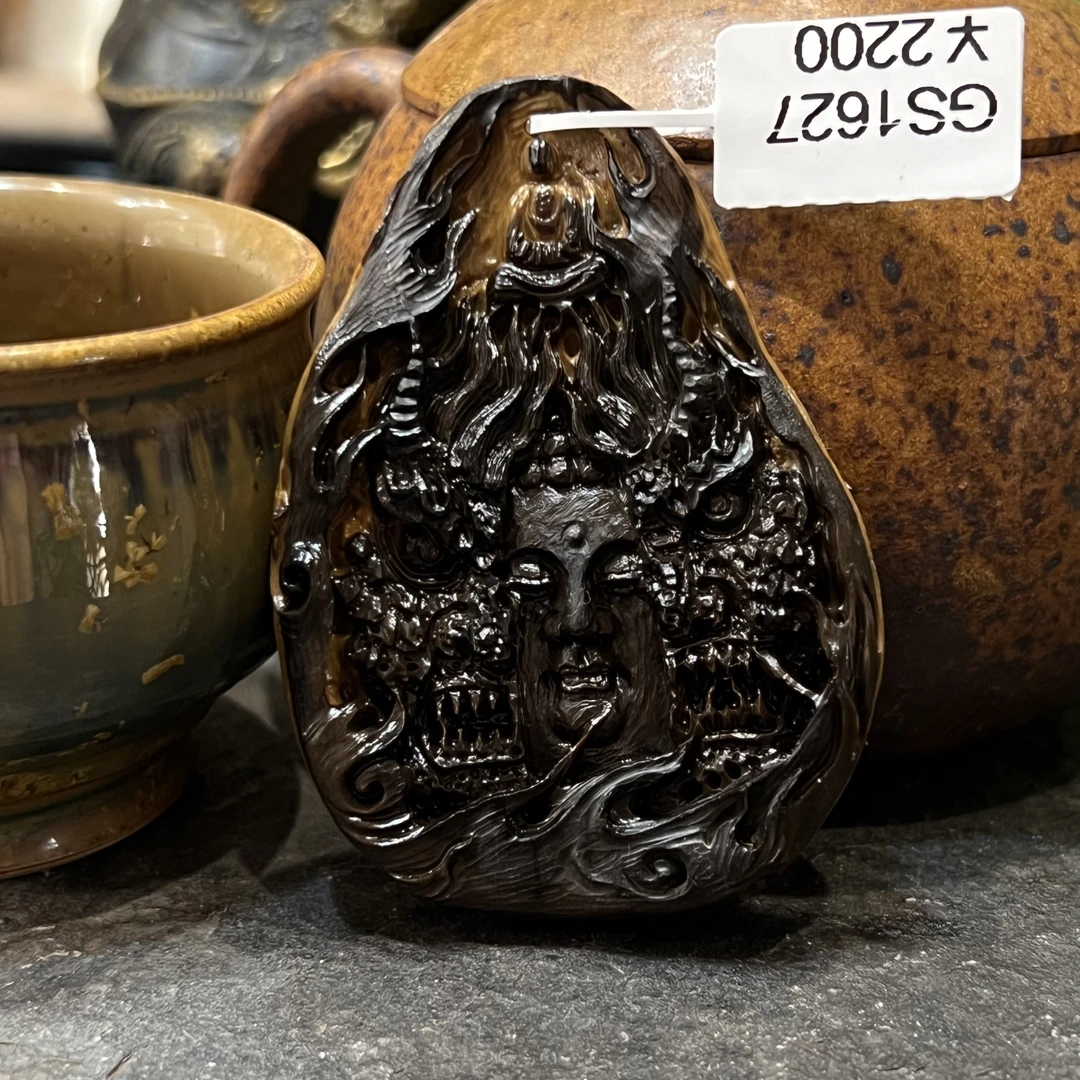 GS1627天然猛犸牙牌一念之间