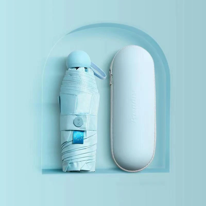 天堂伞53059黑胶防晒防紫外线便携口袋胶囊伞晴雨两用伞学生