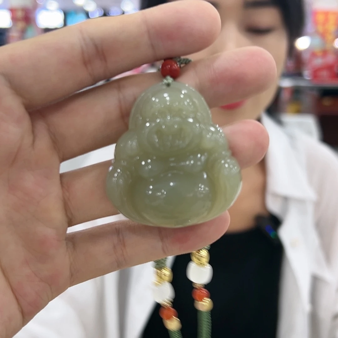 和田玉颈饰未镶嵌颜色多样性发货拍一发一