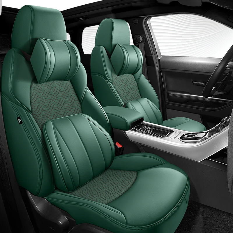 新款专车专用定制纳帕皮网布汽车坐垫订制座椅套座垫透气五座