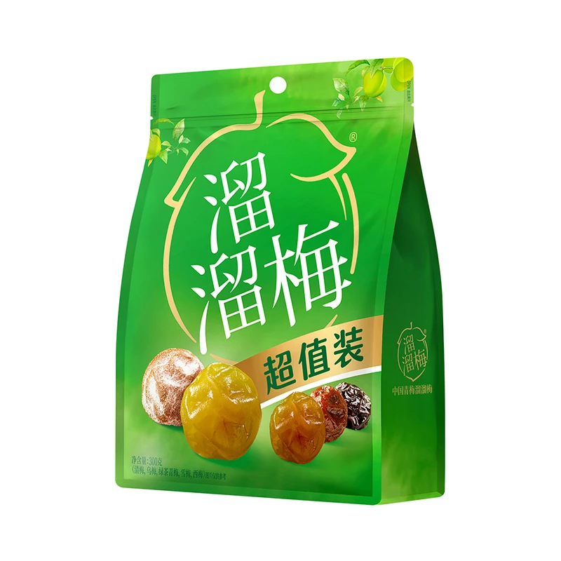 溜溜梅 5味青梅超值装300g 休闲梅类酸梅子解馋零食_达人
