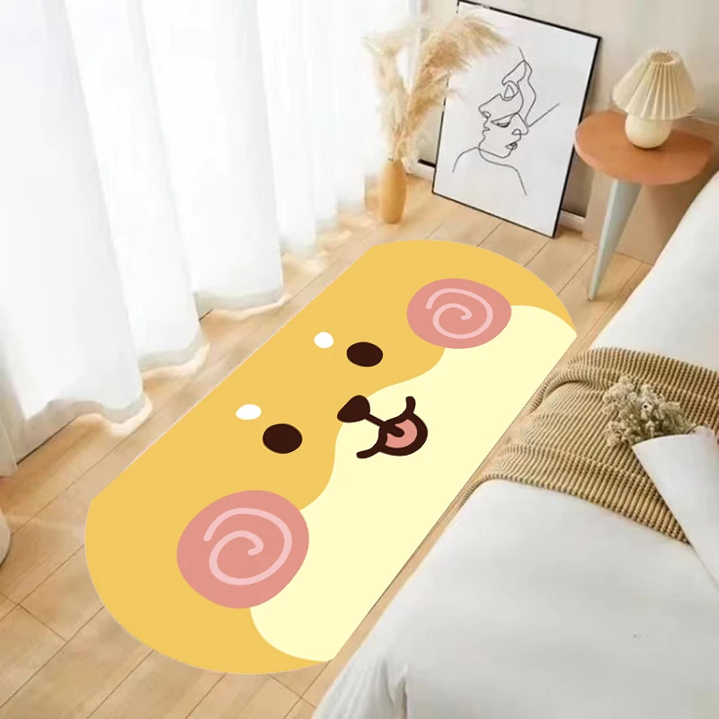 赢佳水晶绒床边毯地毯    汪汪
