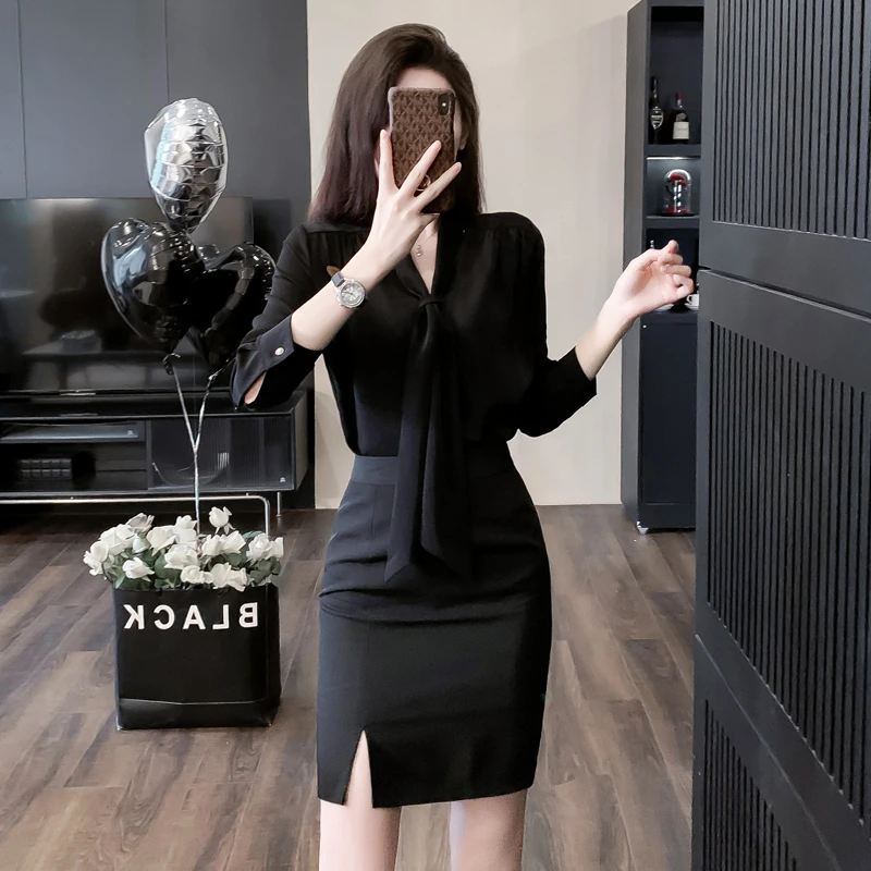 售楼部工作服套装新款衬衫女酒店前台接待工装老凤祥工作服职业装