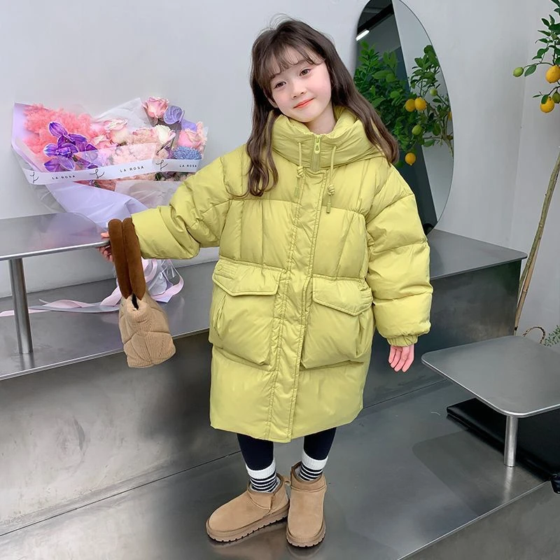 鸭鸭女童羽绒服冬装2023新款洋气时髦儿童外套小女孩时尚宝宝大童