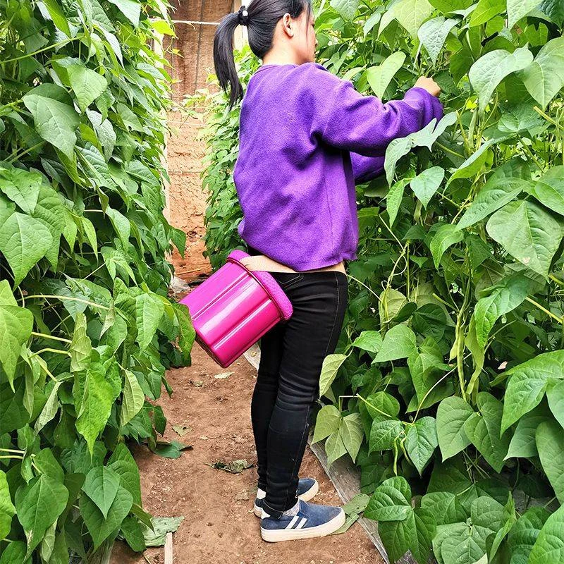 矮凳子大棚随身凳跟屁虫农用凳子套腿采摘凳挖蒜拔草防水多功能凳