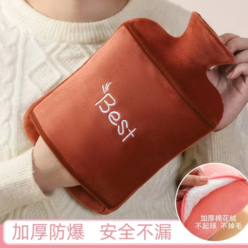 热水袋暖手袋注水肩颈暖脚暖手可拆洗大号暖水袋暖手学生可爱毛绒