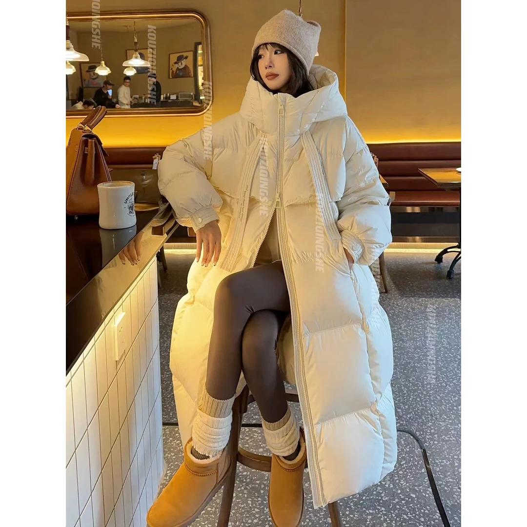 【交个朋友专属】韩版连帽羽绒服轻奢松弛感户外宽松保暖羽绒服