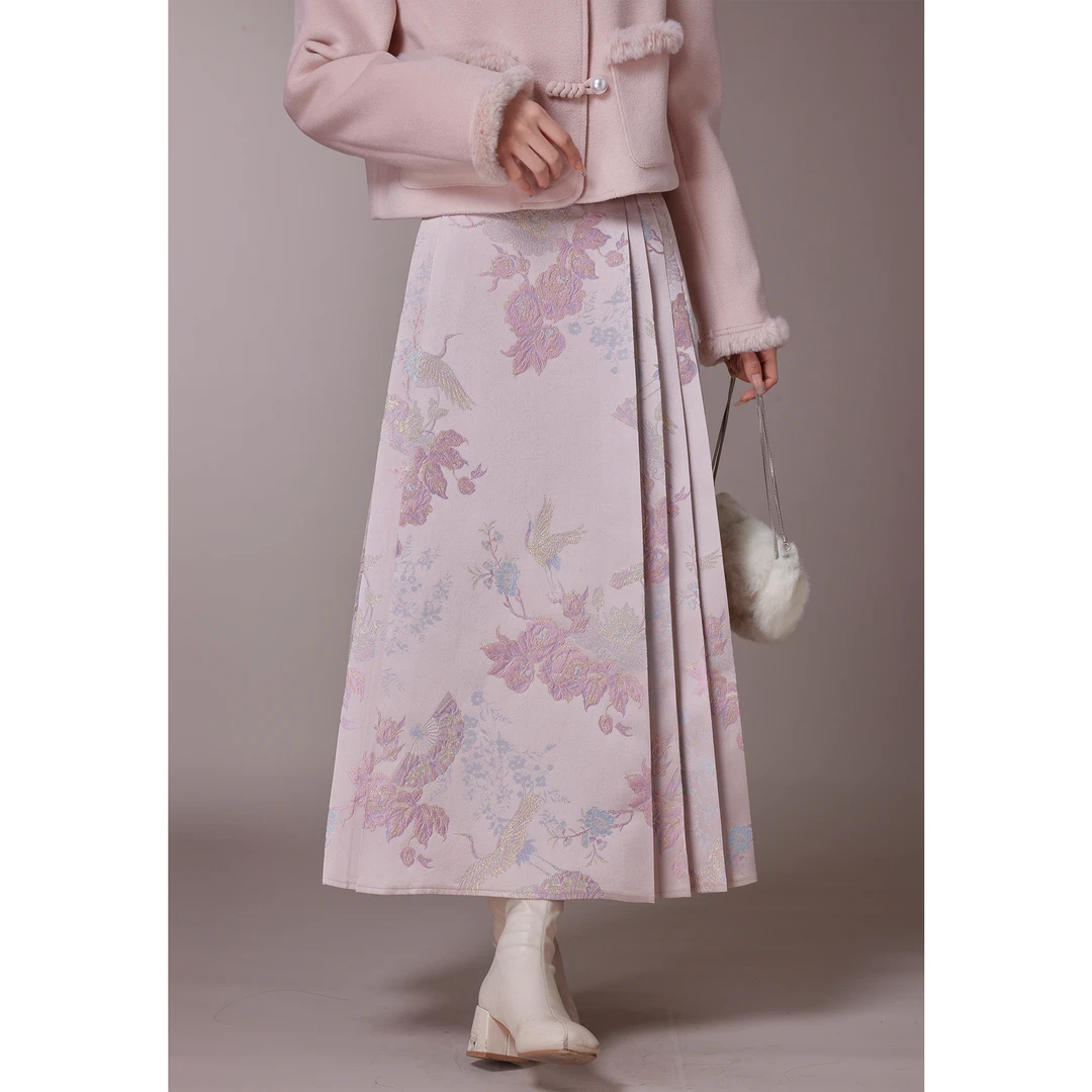 《李易行》新中式马面裙女春a字裙S2023111401