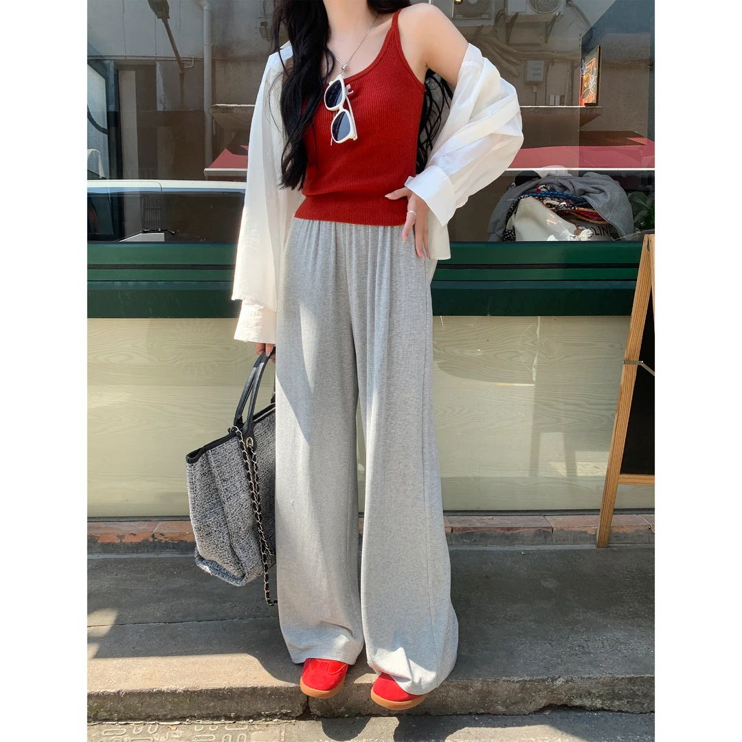 SHAOE清仓专场【芝士裤】休闲裤女简约高腰舒适通勤风薄款阔腿裤