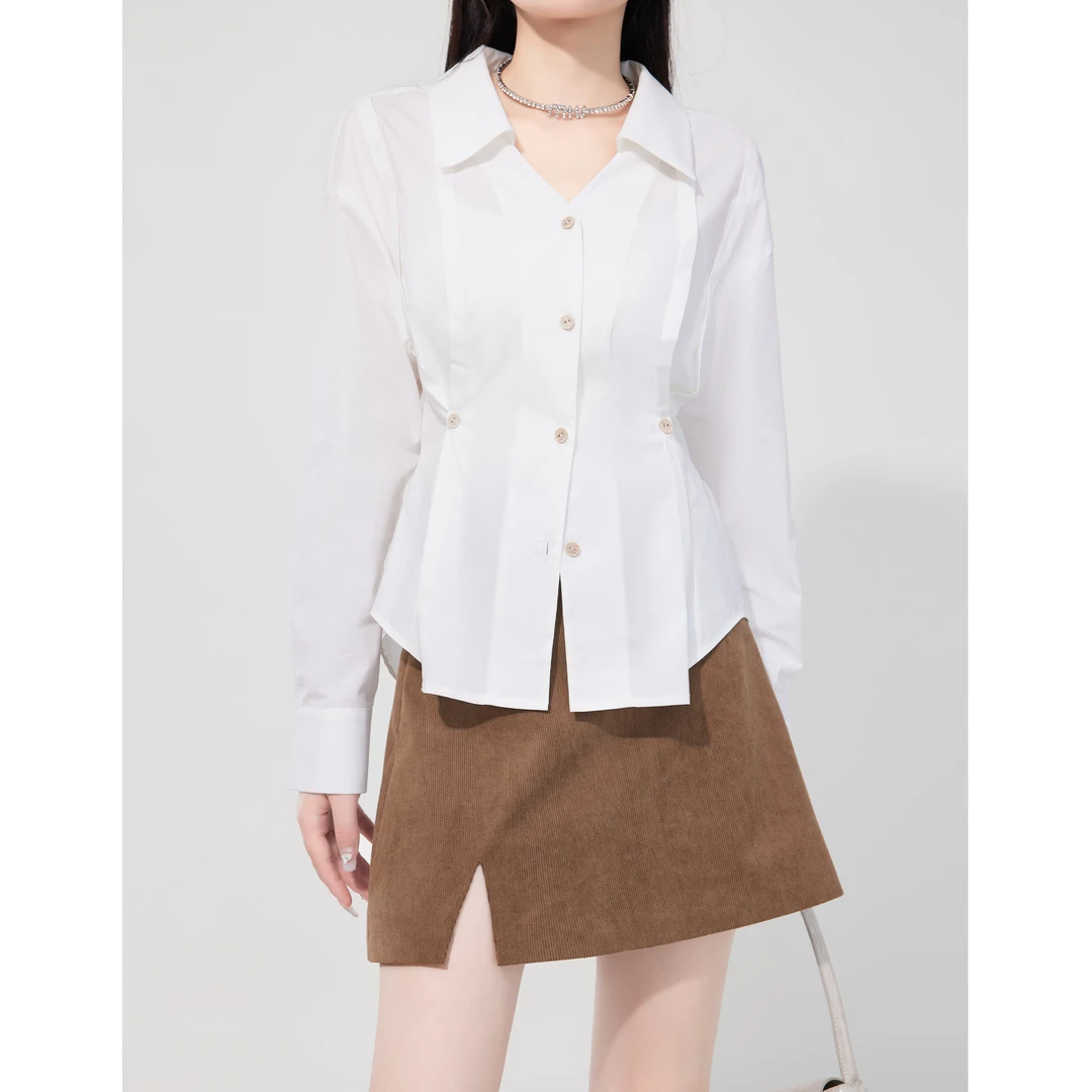 凯哥福利【瘦腰衬衫】衬衫女秋季新款宽松百搭长袖上J2023092309