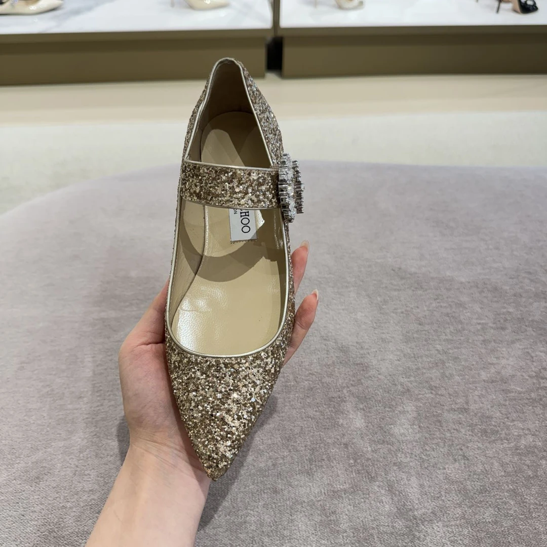 全新未使用 JIMMY CHOO/吉米周 /周仰杰/XIAOYU/平底鞋