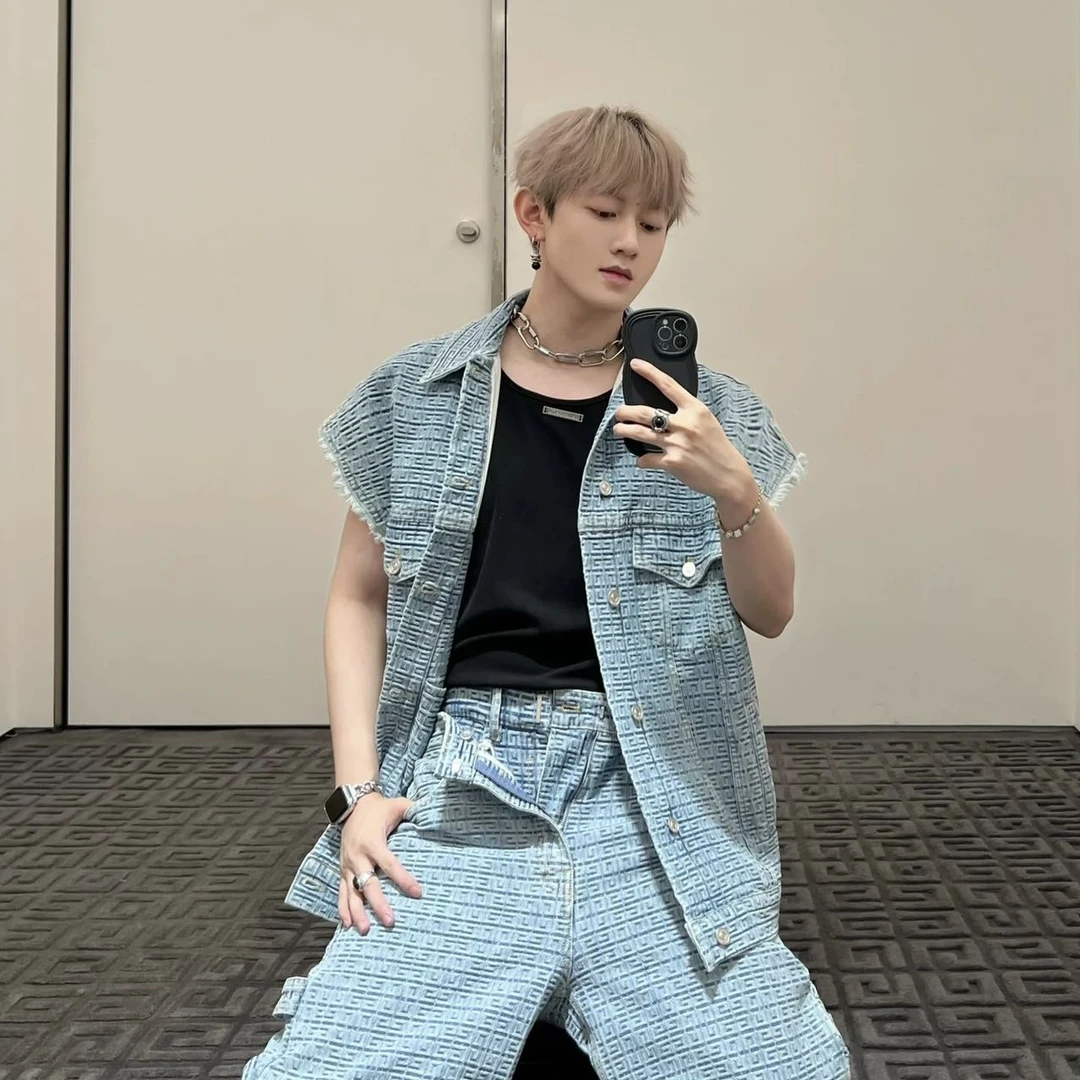 全新未使用 Givenchy/纪梵希 /七七/男士牛仔马甲