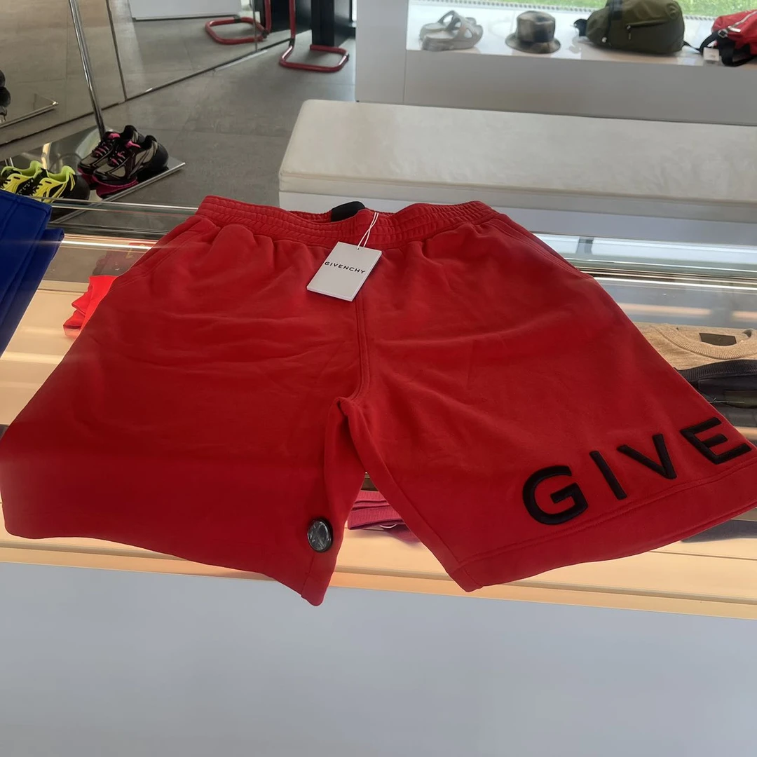 全新未使用 Givenchy/纪梵希 /七七/男士刺绣短裤