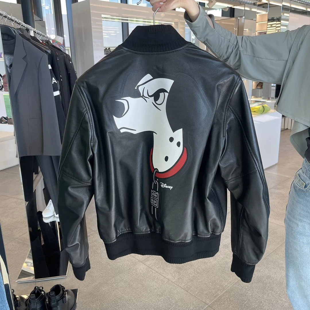 全新未使用 Givenchy/纪梵希 七七/迪士尼联名羊皮皮衣/公价42900