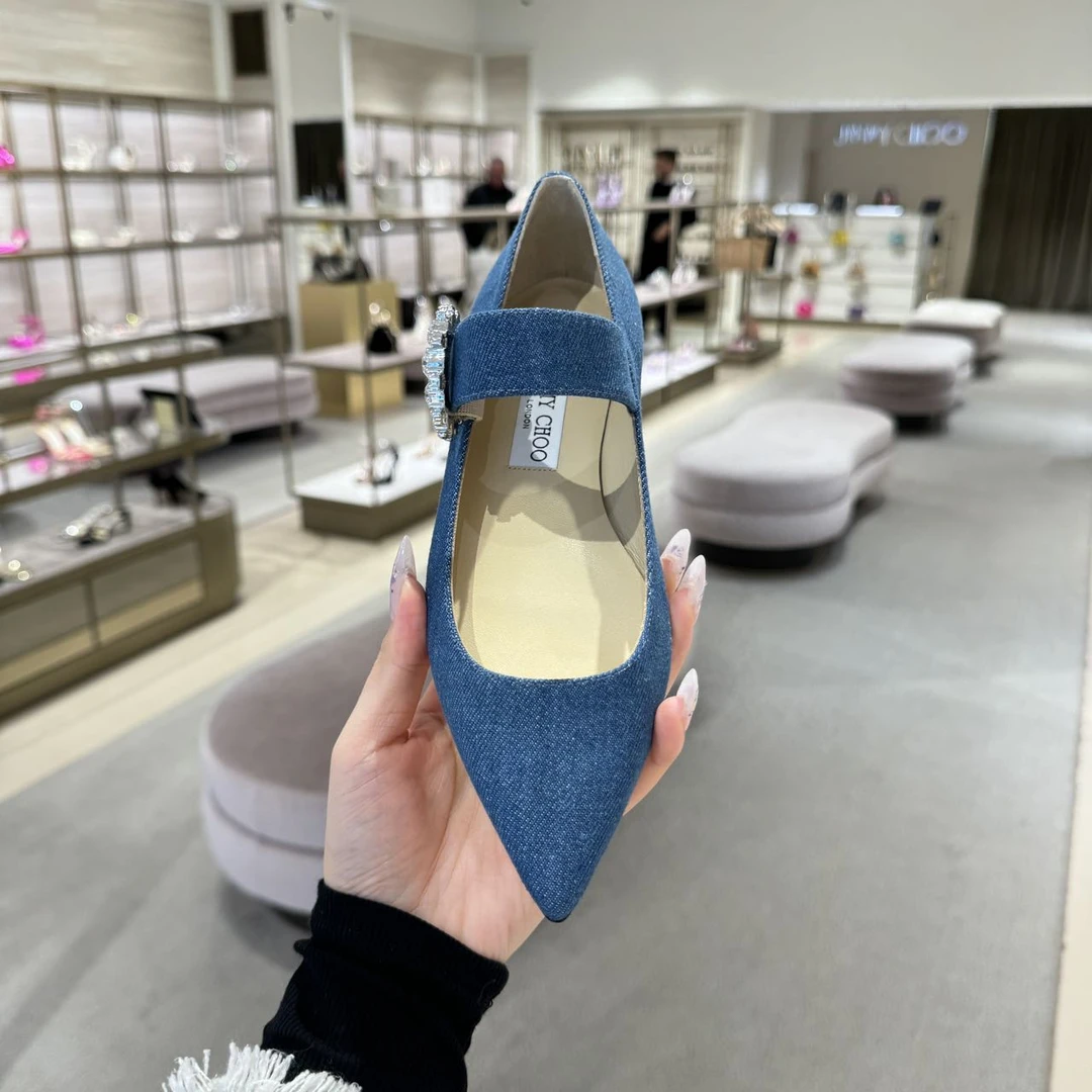 全新未使用 JIMMY CHOO/吉米周 /周仰杰/XIAOYU/平底鞋