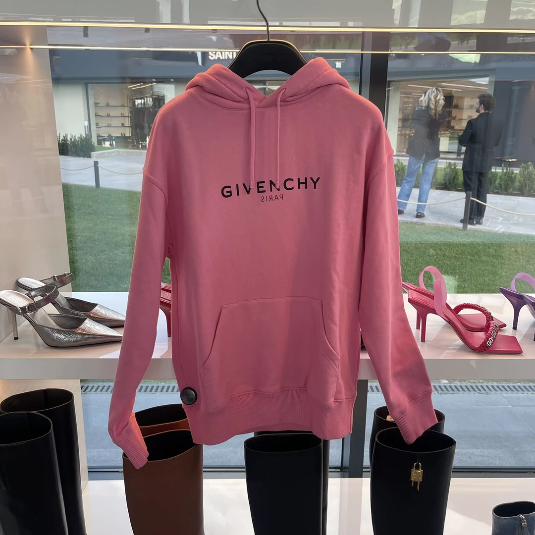 全新未使用 Givenchy/纪梵希 七七/女卫衣樱花粉