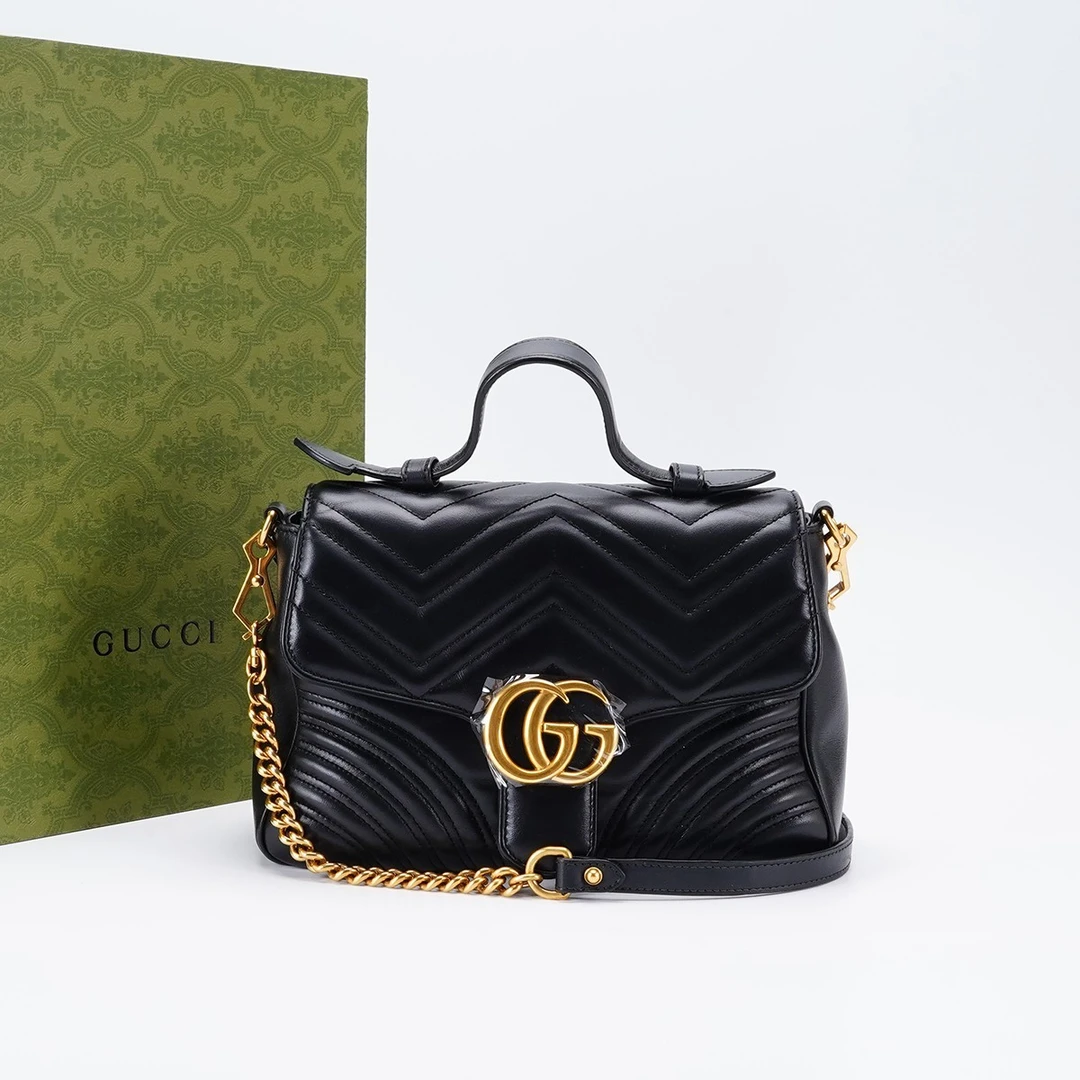 95新 GUCCI/古驰  Gucci 马蒙手提中号/ TS000369