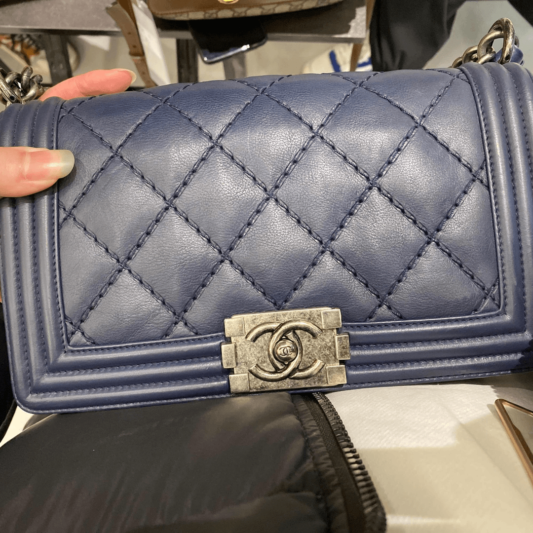 95新  香奈儿 Leboy深蓝色 / b17 十三