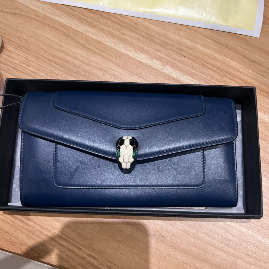 95新 BVLGARI/宝格丽 蛇头钱包//TS015547