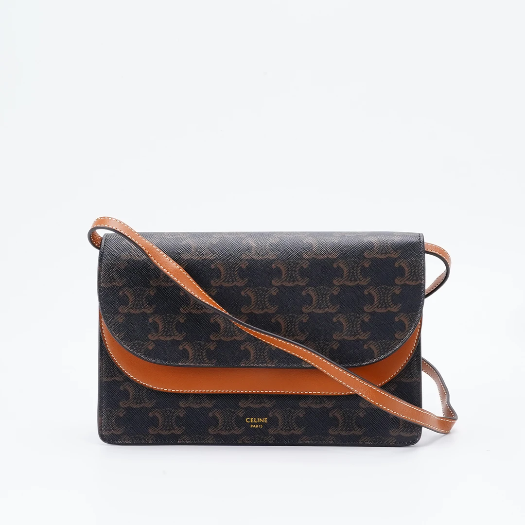 99新 Celine/思琳 98新/Triomphe信封包/BG23005645