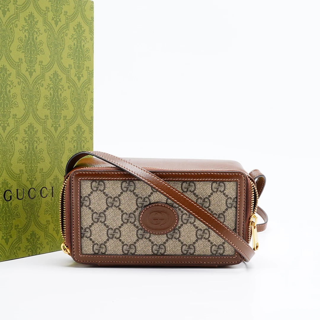 95新 GUCCI/古驰 retro盒子相机包/BG23008328