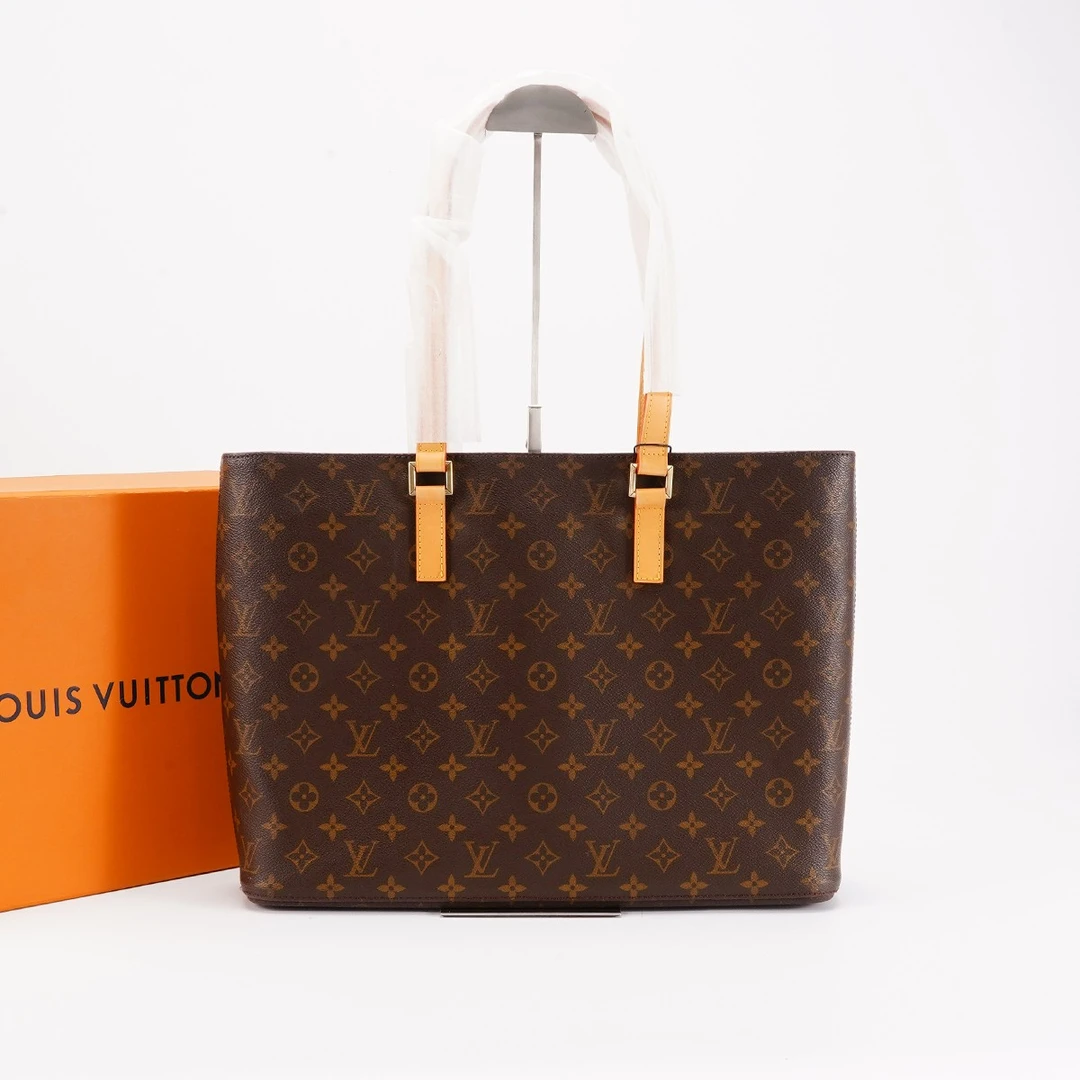 95新 LouisVuitton/路易威登 中古横版薇薇安大号/换新植鞣革