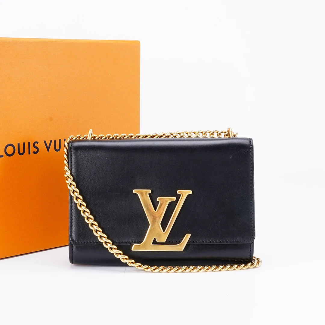 95新  95新   LV louise小号黑色包/TS000311/yy30