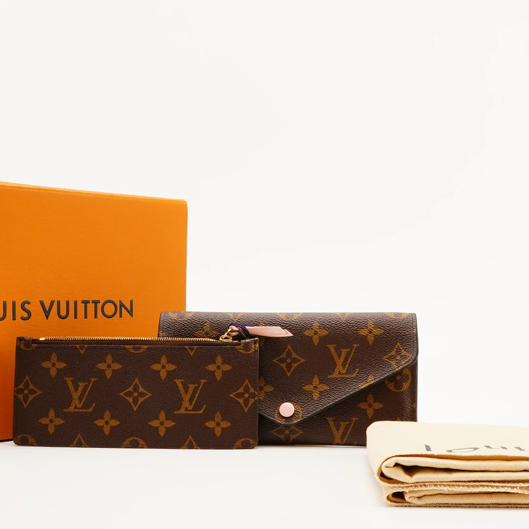 95新 LouisVuitton/路易威登 【桔夕总仓】粉豆豆钱包二合一