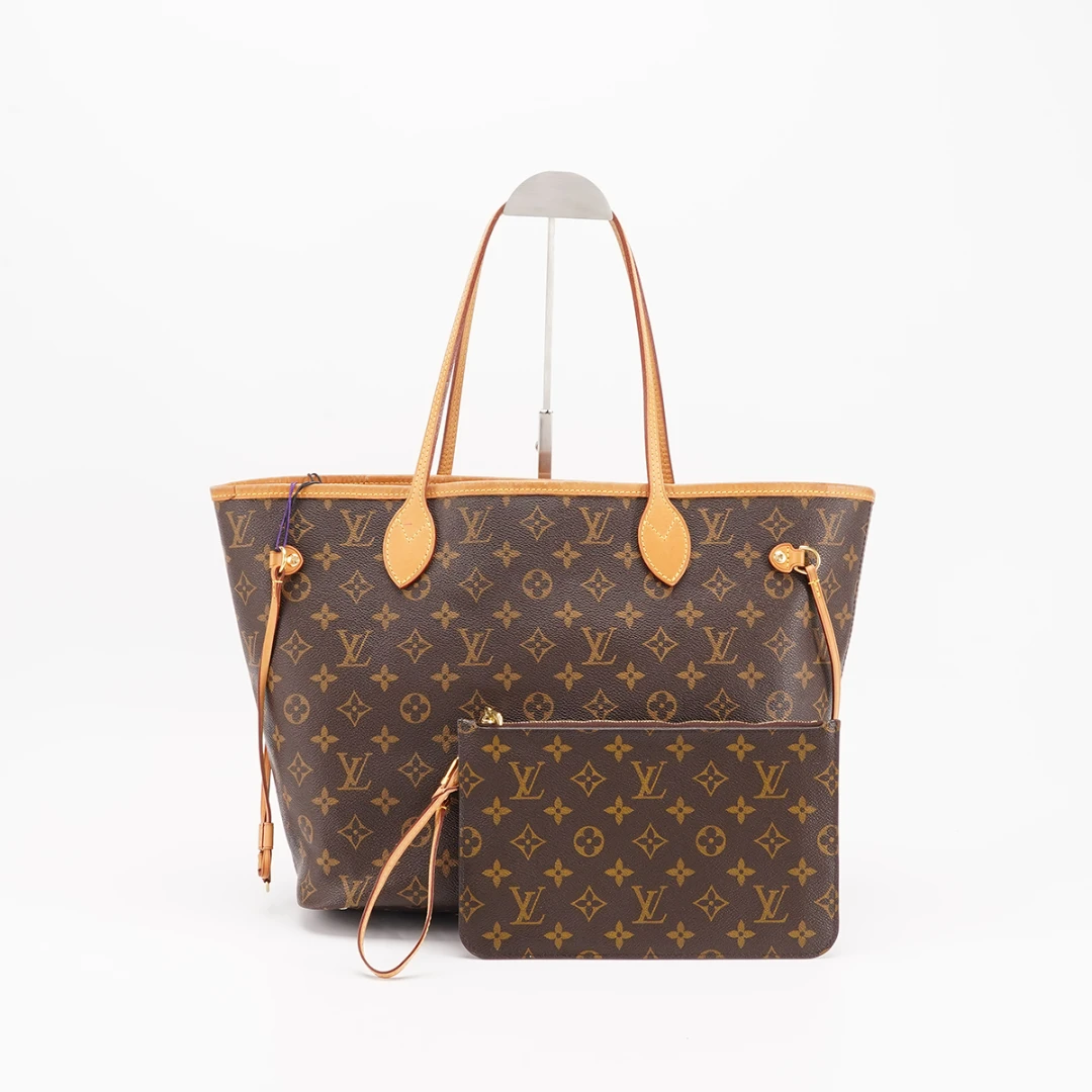 95新 LouisVuitton/路易威登 neverfull中号包红内/BG220037