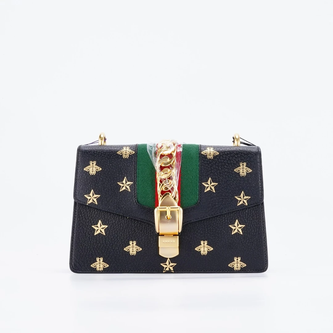 95新  GUCCI塞尔维亚中号蜜蜂烫金款/BG22000557