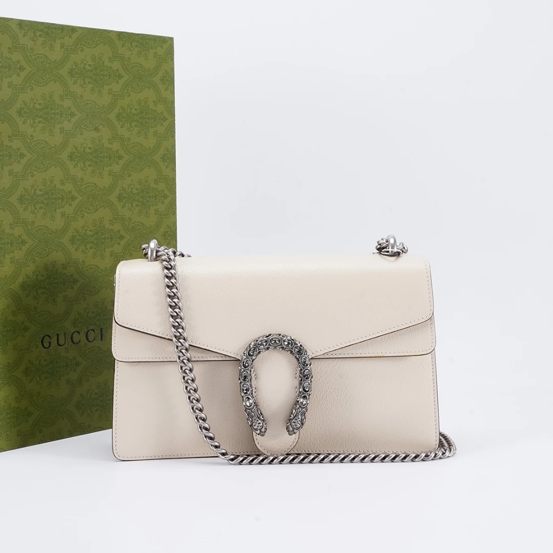 95新 GUCCI/古驰 酒神中号钻扣款包/BG22006628
