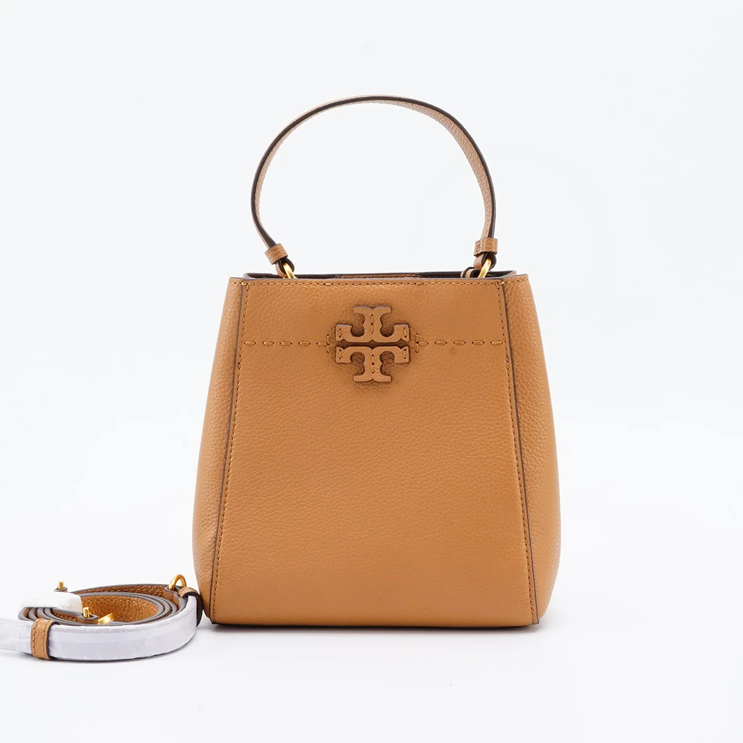 99新 TORY BURCH/汤丽柏琦 焦糖色手提斜挎包/TS017881