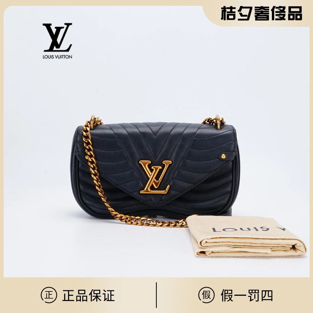 95新 LouisVuitton/路易威登 newwave黑金中号链条包BGK108320003