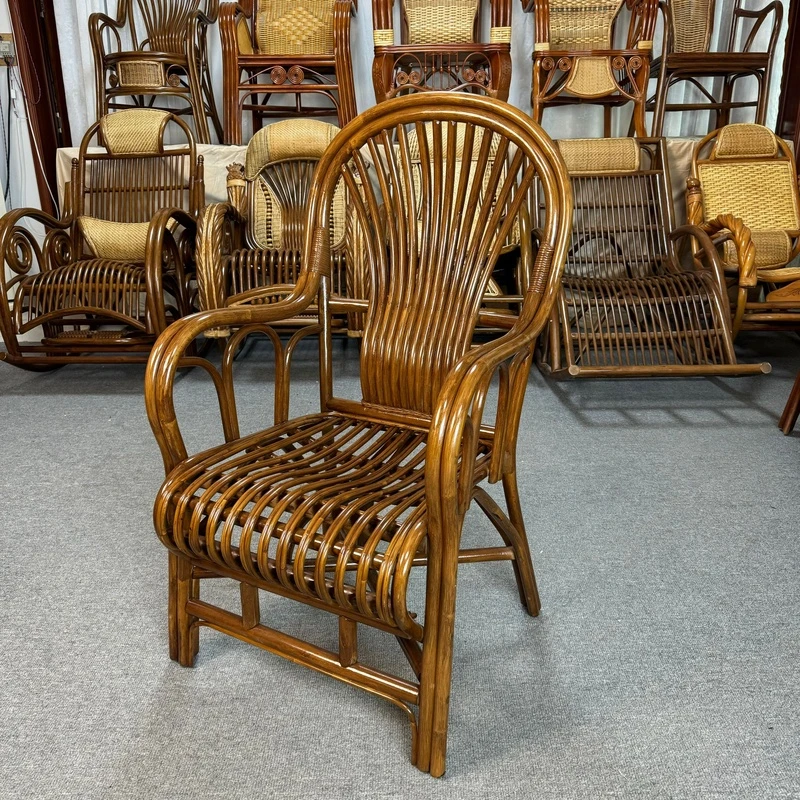 【双杆全藤】椅子家用阳台单人藤椅休闲椅藤编客厅