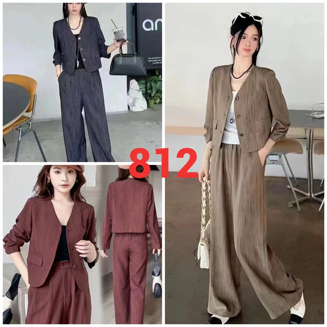 新款时尚简约休闲套装830