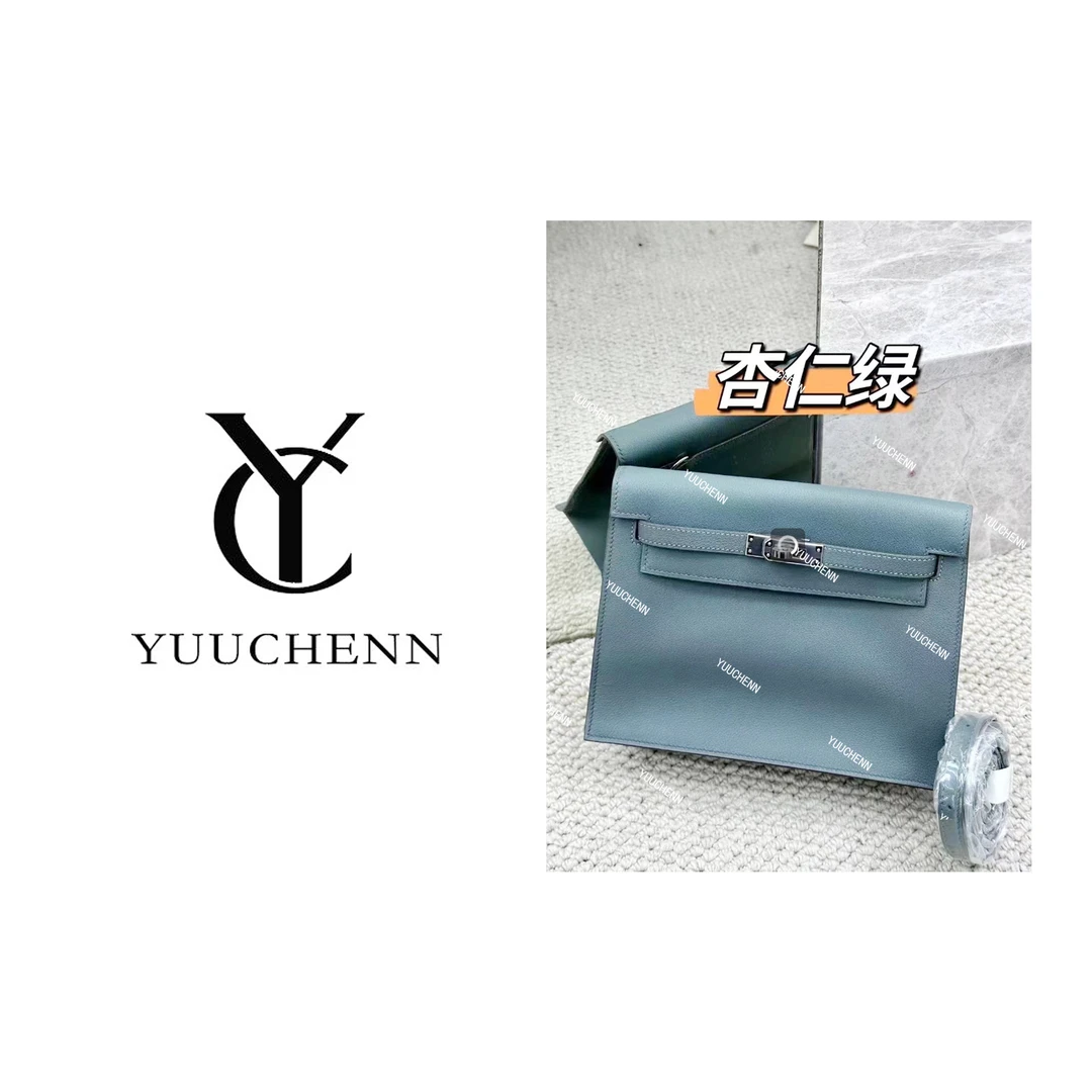 YUUCHENN【手工定制】"中古凯丽" 22cm原创设计高定真皮包 HH2336