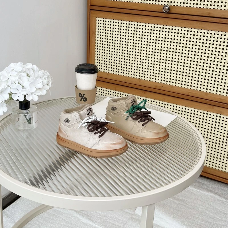 儿童高帮加绒棉鞋板鞋WW