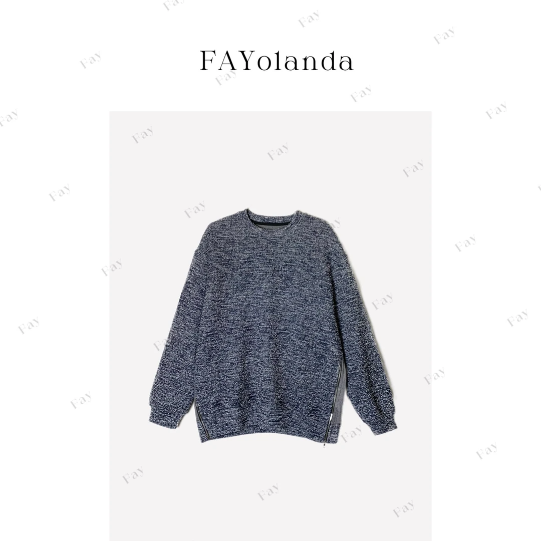 FAY  l 两侧拉链拼接卫衣(1H03075）